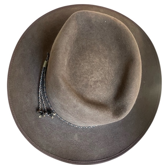 Akubra Snowy River Chocolate Brown Hat, Australian, Outback, Western, sz 6 7/8” - Picture 11 of 11